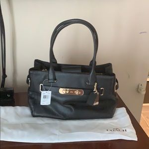 Black Leather Coach Pocketbook never used